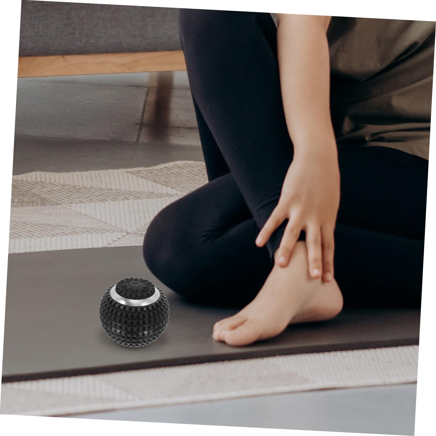 Balle De Massage Électrique Pour Musculaire Relaxation Sans Coutures Usage Après Yoga Et Sports Noire