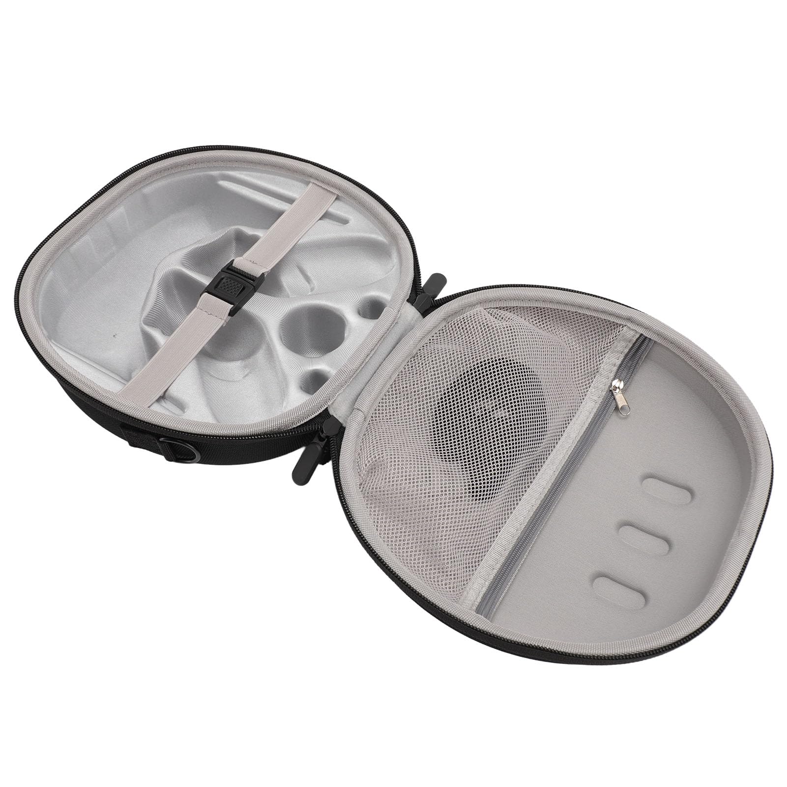 Custodia Rigida da Trasporto per Meta 3, Borsa Antiurto per Occhiali VR con Tracolla, Doppia Cerniera, Portatile, Nero