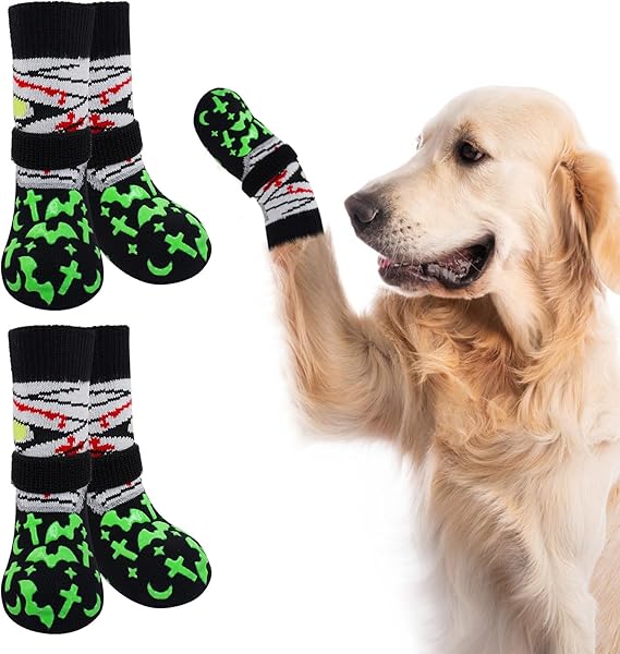 BEAUTYZOO Dog Socks to Prevent Licking Paws, Dog Booties