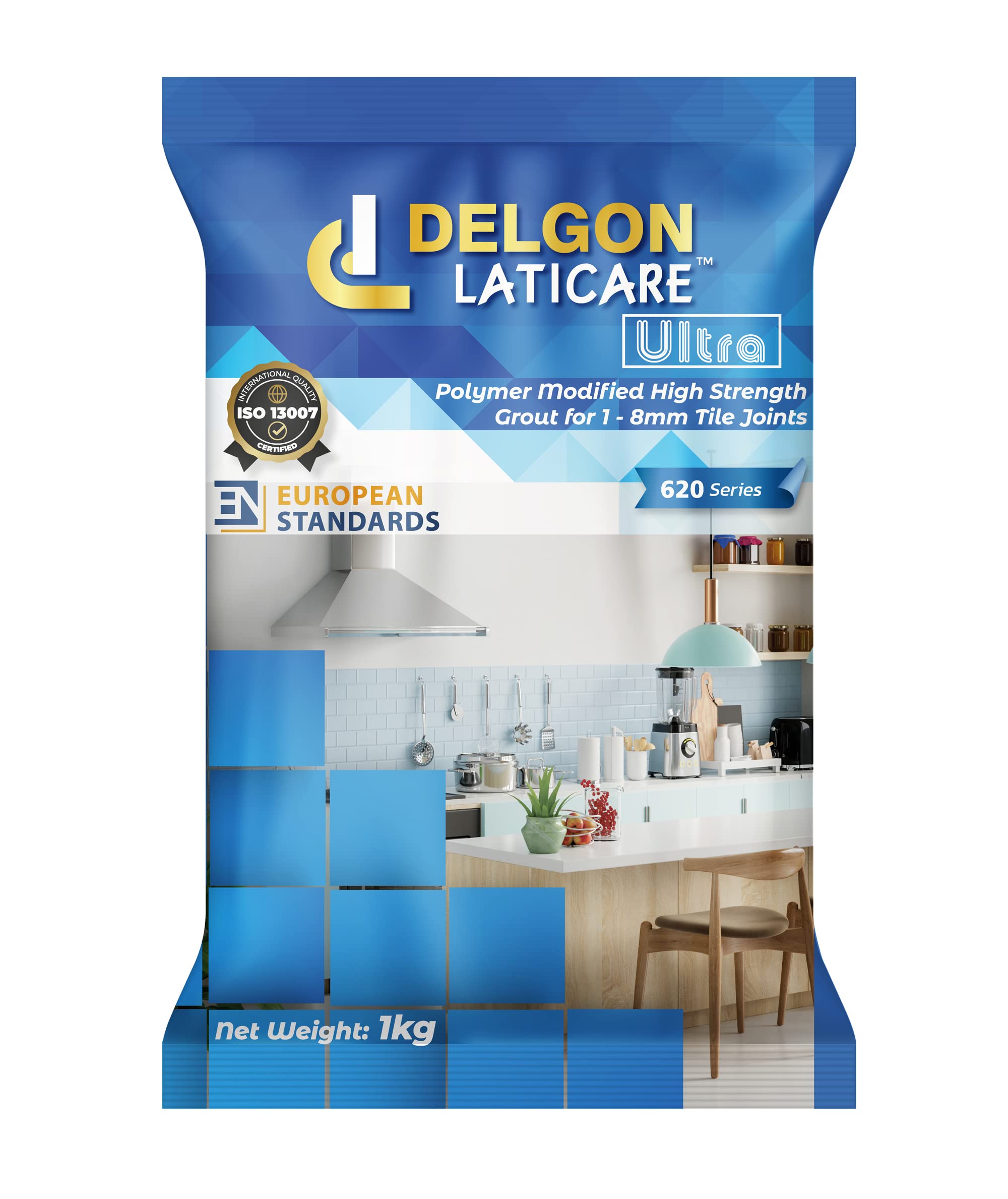 Delgon Laticare Ultra, Premium Tile Grout 5 kg (5 Packs of 1 kg Each) (Light Green - 54) (B0BY999XQB) Amazon Price History, Amazon Price Tracker
