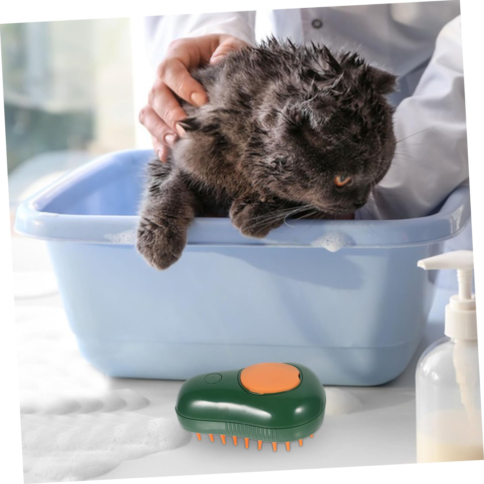 Toddmomy 5St Dampfbürste für Katzen und Hunde tierhaar bürste tierhaarbürste elektrischer Schrubber Dampfer Hundebadewäscher Duschbürste für Hunde Kämmen Katzenbürste Massagebürste Haustier