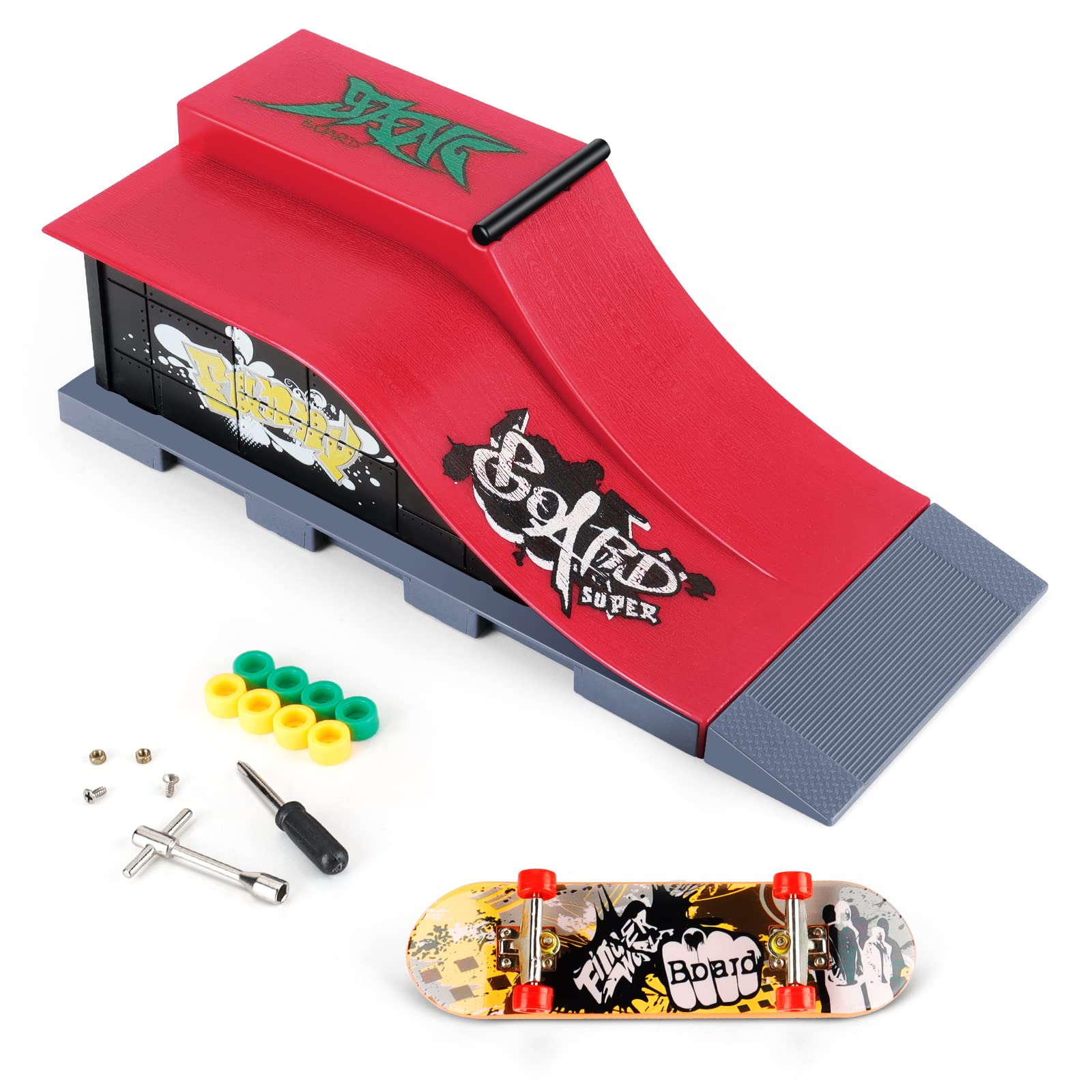 Buy CS COSDDI Mini Finger Skateboards Ramp Accessories Set, Fingerboard