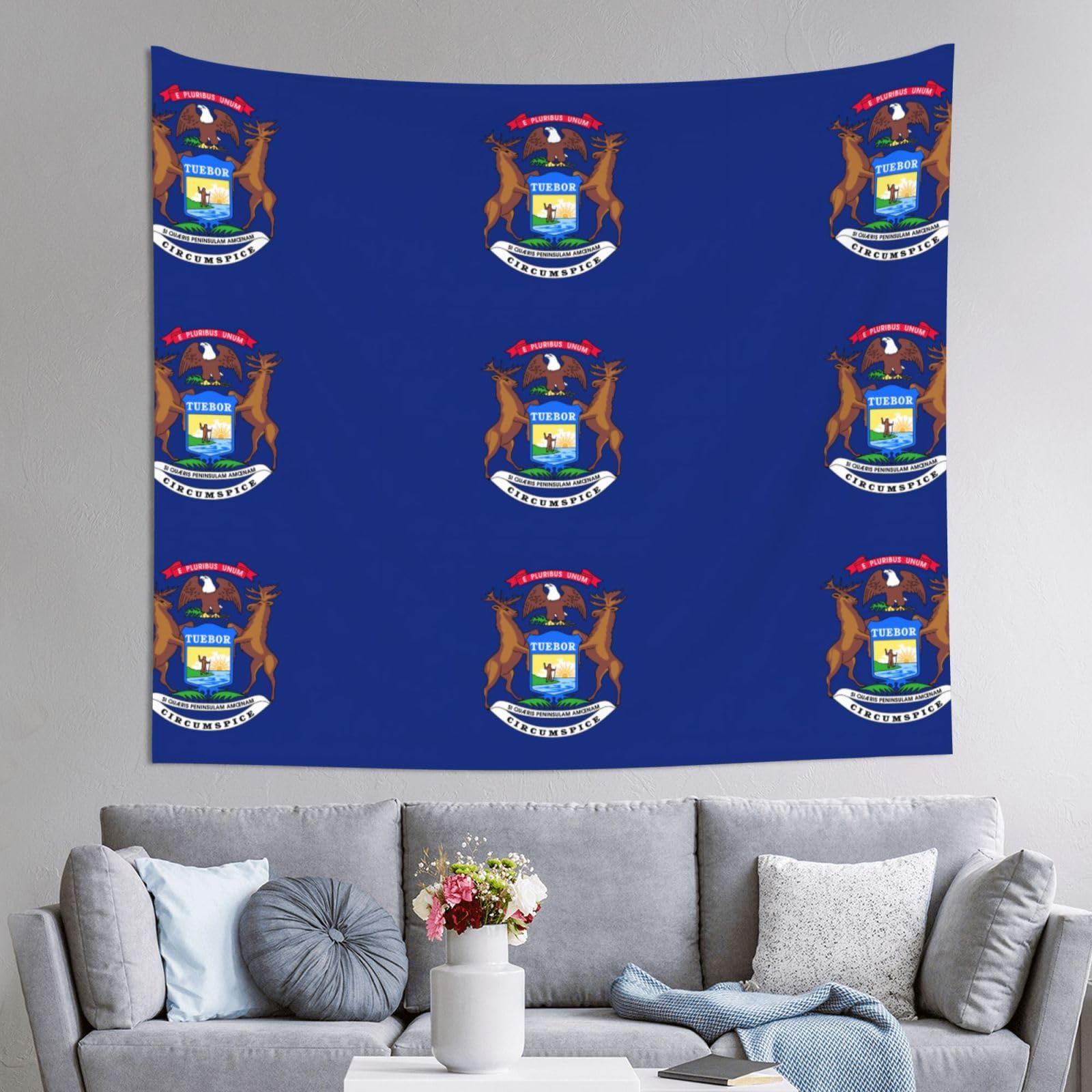 Tapisserie Michigan 152x130 cm pour décoration de chambre - 8