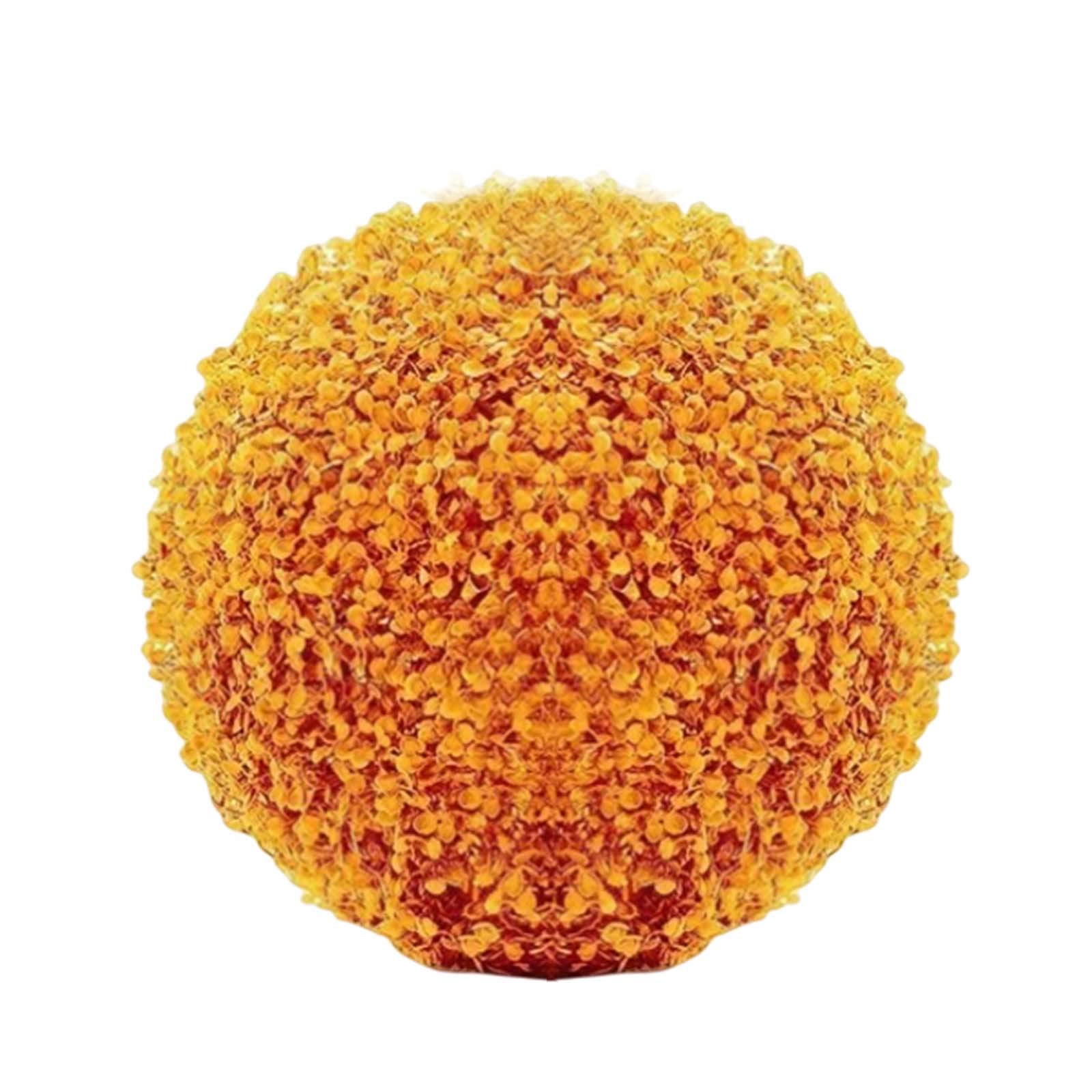 Fall Artificial Flowers Fake Flower Ball Faux Flowers Indoor Artificial Boxwood Balls Plants for Arcades Decks Outdoor Walkways Boxwood Balls Lifelike Plants Clean Look Artificial Balls