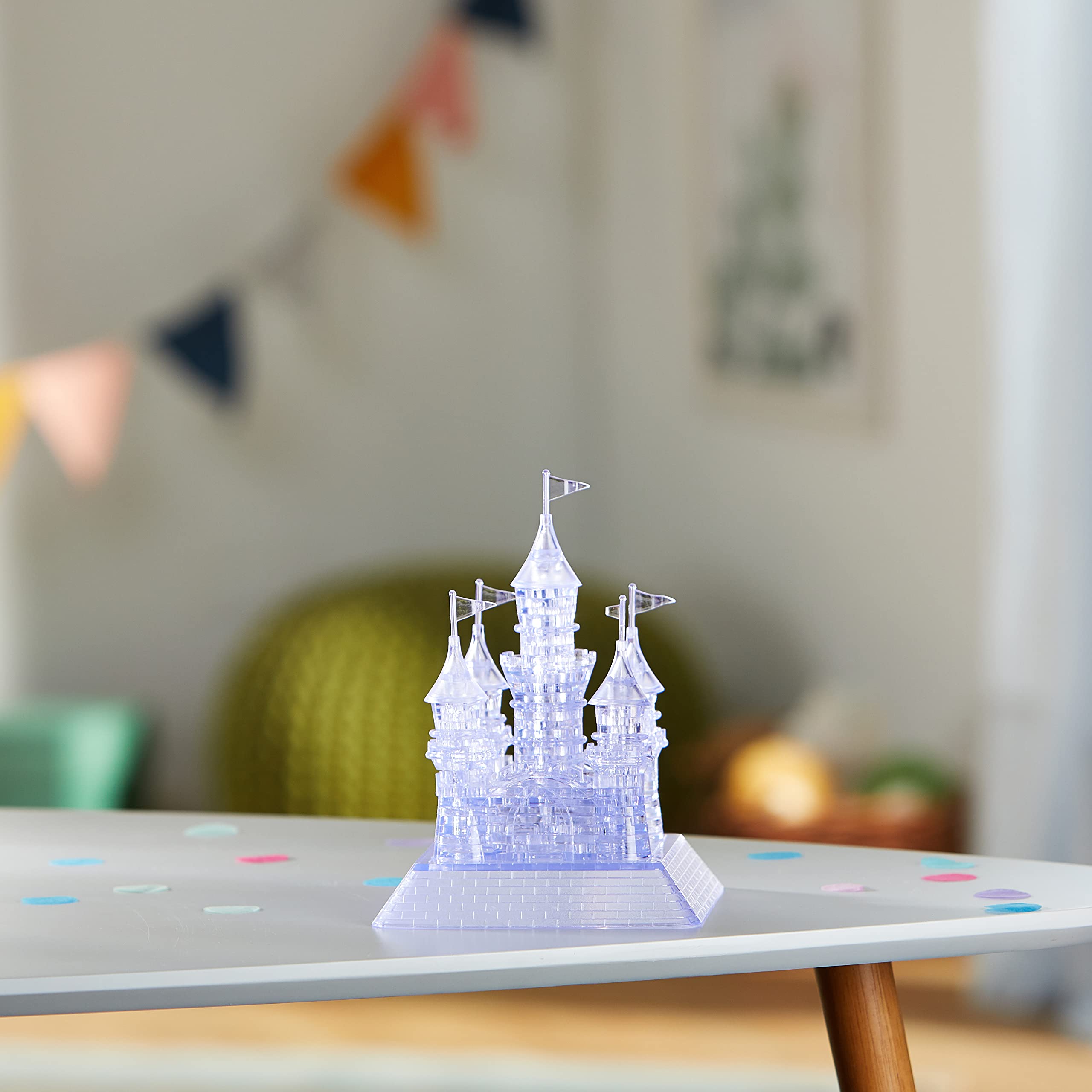 HCM Kinzel 9002 Crystal Puzzle 3D – Castello – Gioco Da Tavolo 1 Giocatore, 14+ Anni - 3