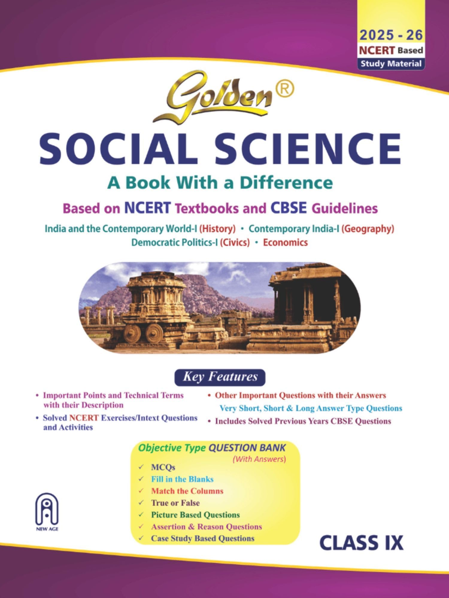 New Age International Publisher Golden Social Science: (With Sample Papers) A Refresher (Class 9) (For Cbse 2021 Final Exams)