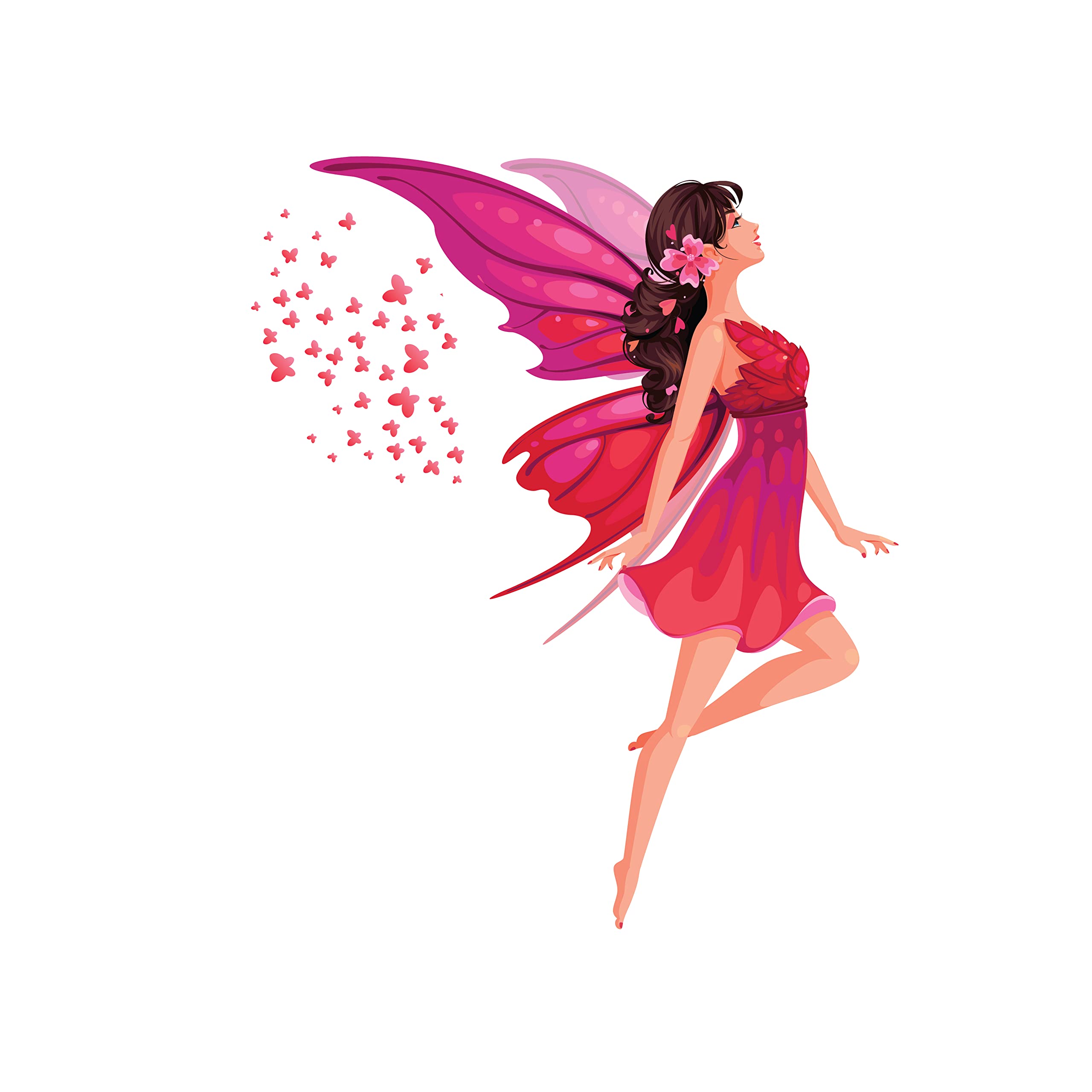 woopme ® Fairy Girl Wall Sticker for Home Decor Living Room Hall Wall Decoration Gifts Kids Bedroom Kitchen Office Shop Restaurant L X H 60 X 70 Cms (B09KXZNSFF) Amazon Price History, Amazon Price Tracker