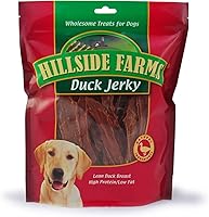Vista 1 de Hillside Farms Golosinas de pato para perros con solo 3 ingredientes y sin rellenos, bolsa de 2 libras