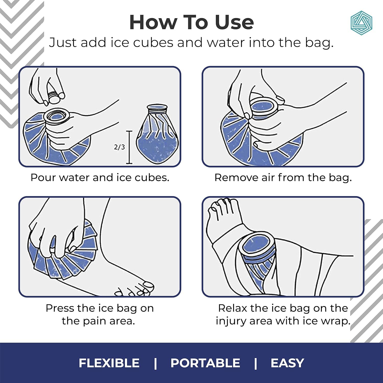 HARIHUB Hot & Cold Water Bag 9 Inch β Reusable Ice Pack Bottle for Warm & Cold Compress Therapy | Leakproof Hot Water Bag for Everyday Comfort & Recovery 3