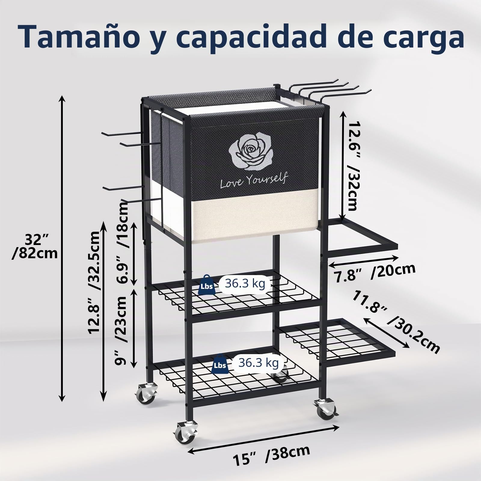 Estante de almacenamiento para esterilla de yoga, estante de almacenamiento de gimnasio en casa, organizador de almacenamiento de equipo de entrenamiento, estante de pesas con ruedas para esterilla de