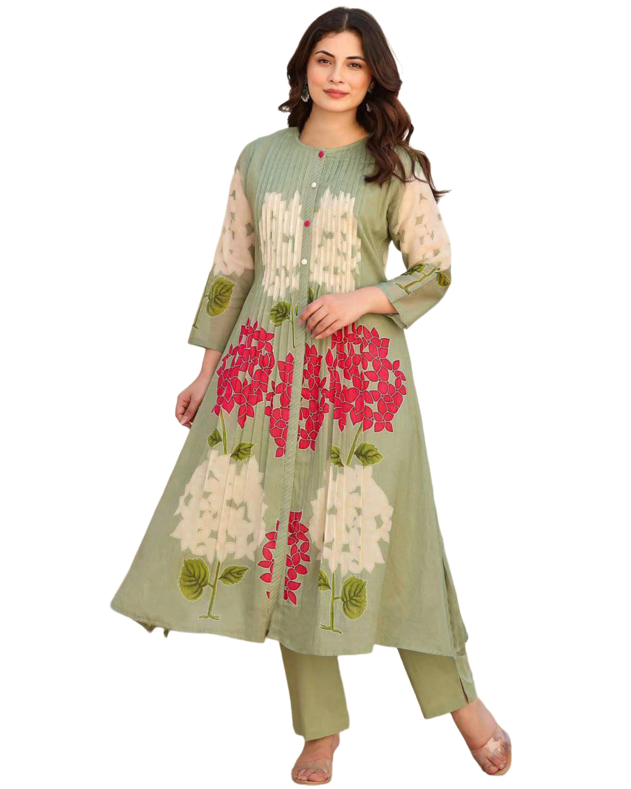 anni designer Women's Ethnic Co-Ord Set | Kurta Pant Set | Kurta Palazzo Set | Stylish Cotton Suit Set for Women, Festival Co-ord-picture-36
