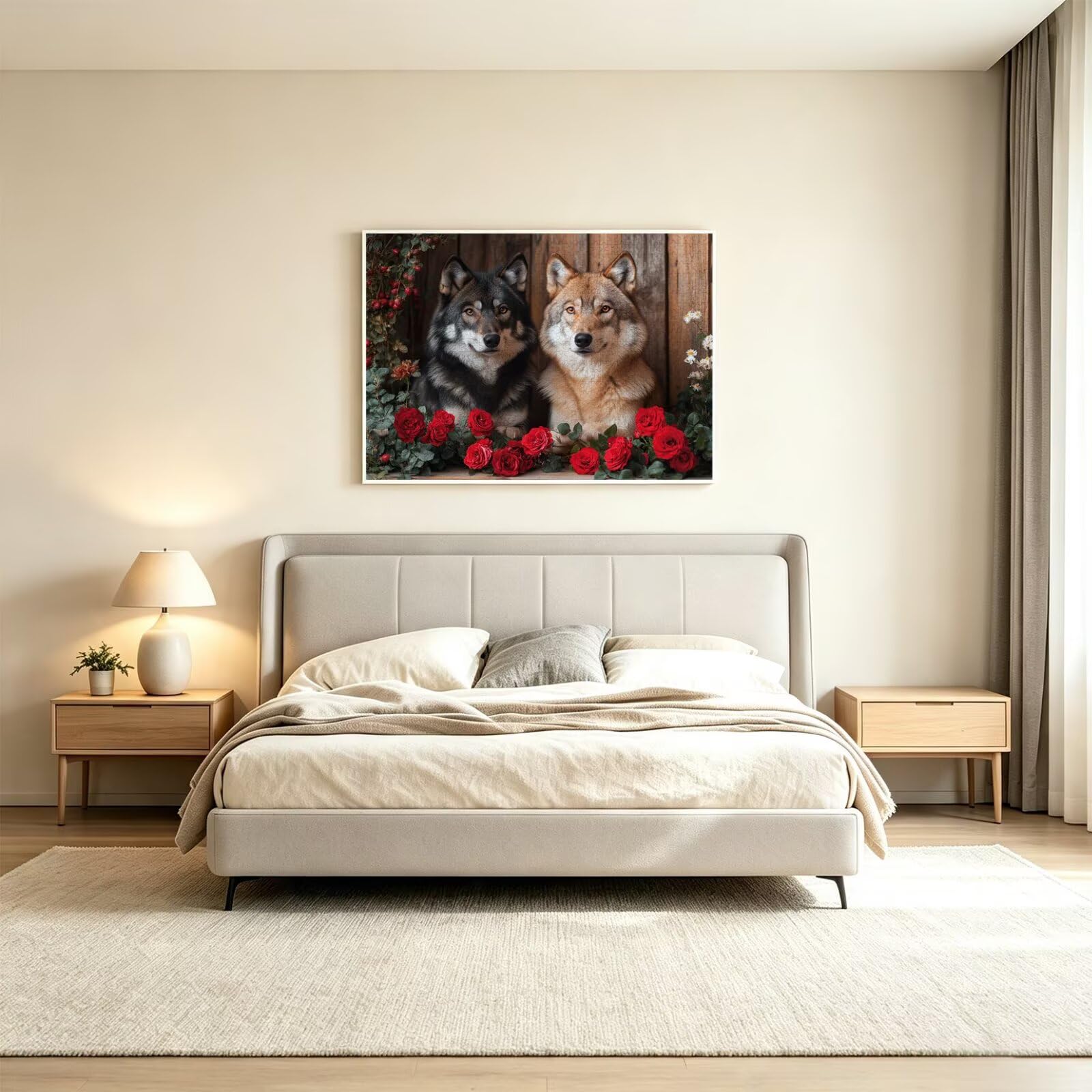Puzzle dla dorosłych 4000, Wolf Rose, 141x87cm, n-367