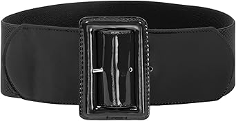 GRACE KARIN Women's Stretchy Belt 1950s 3 Inch Wide Elastic Belts