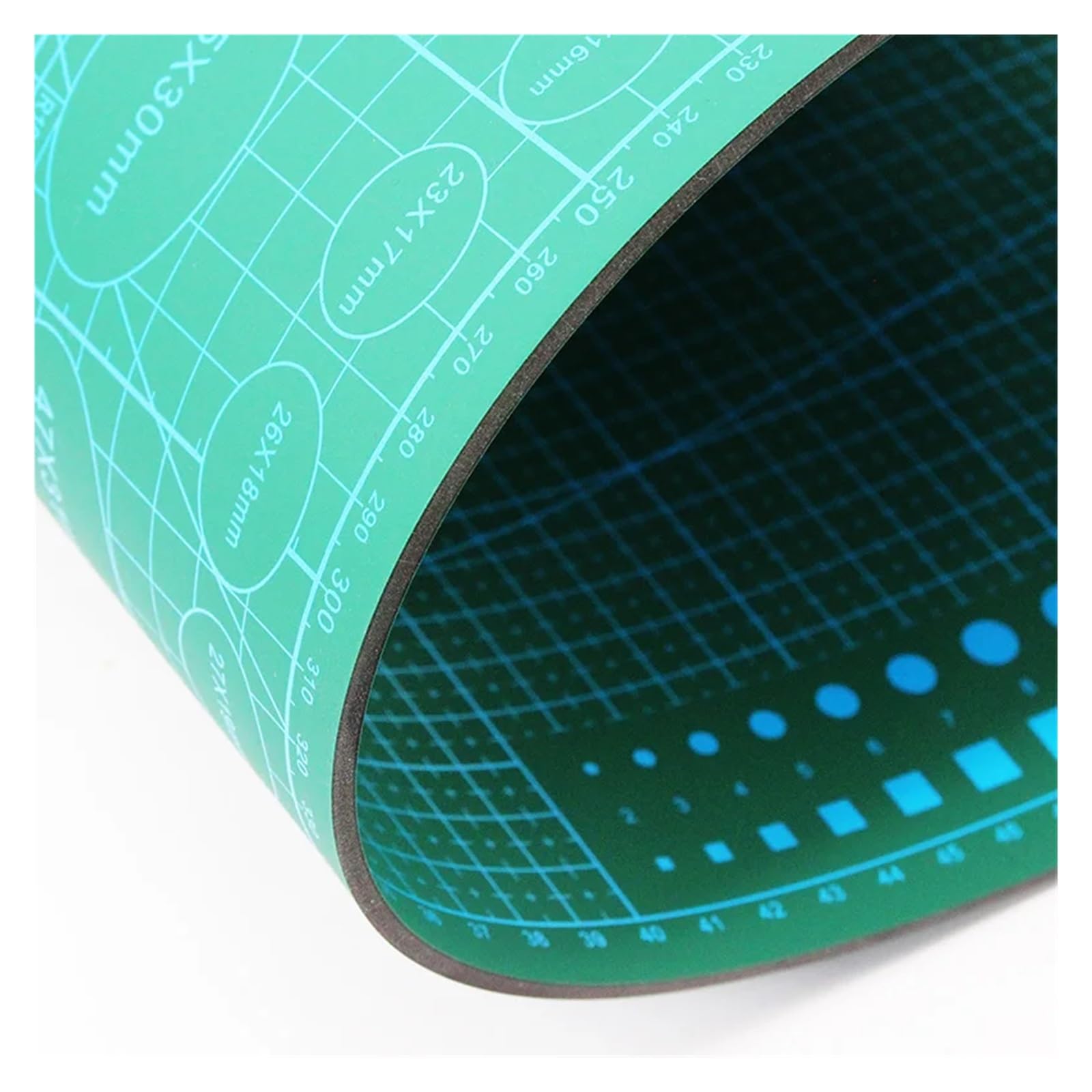 Schneidematte Selbstheilend 2pcs 60 * 45cm A2 PVC Cutting Mat Board Durable Self-healing DIY Sewing Student Art Paper Engraving Pad Leather Craft Tool(A2 Green-green)