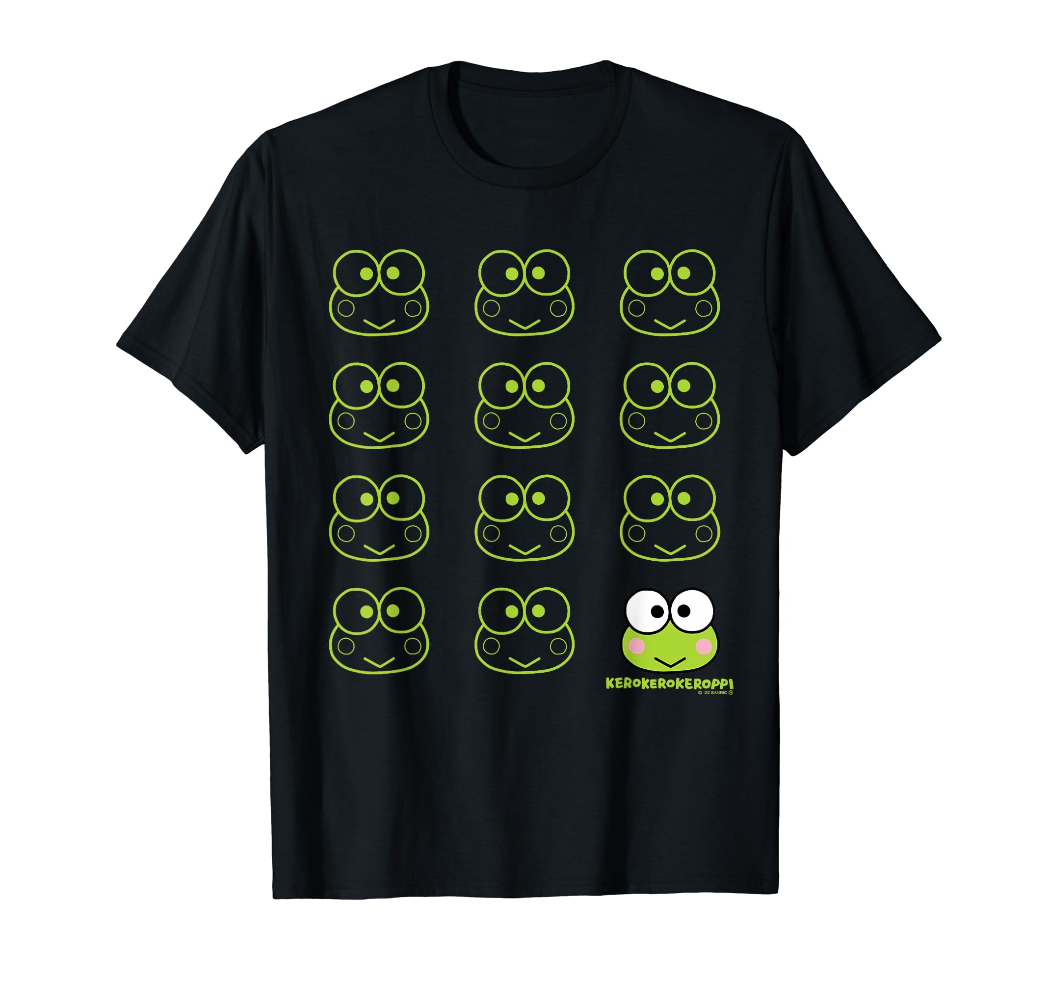 Amazon | けろけろけろっぴ USデザイン カオ Tシャツ | Tシャツ