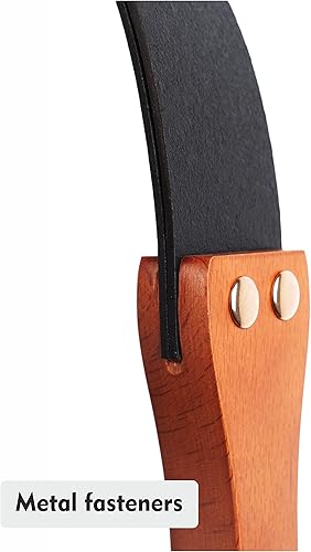 Miniatura 3 de Cultivo de cuero sintético para caballos ecuestre con mango de madera antideslizante