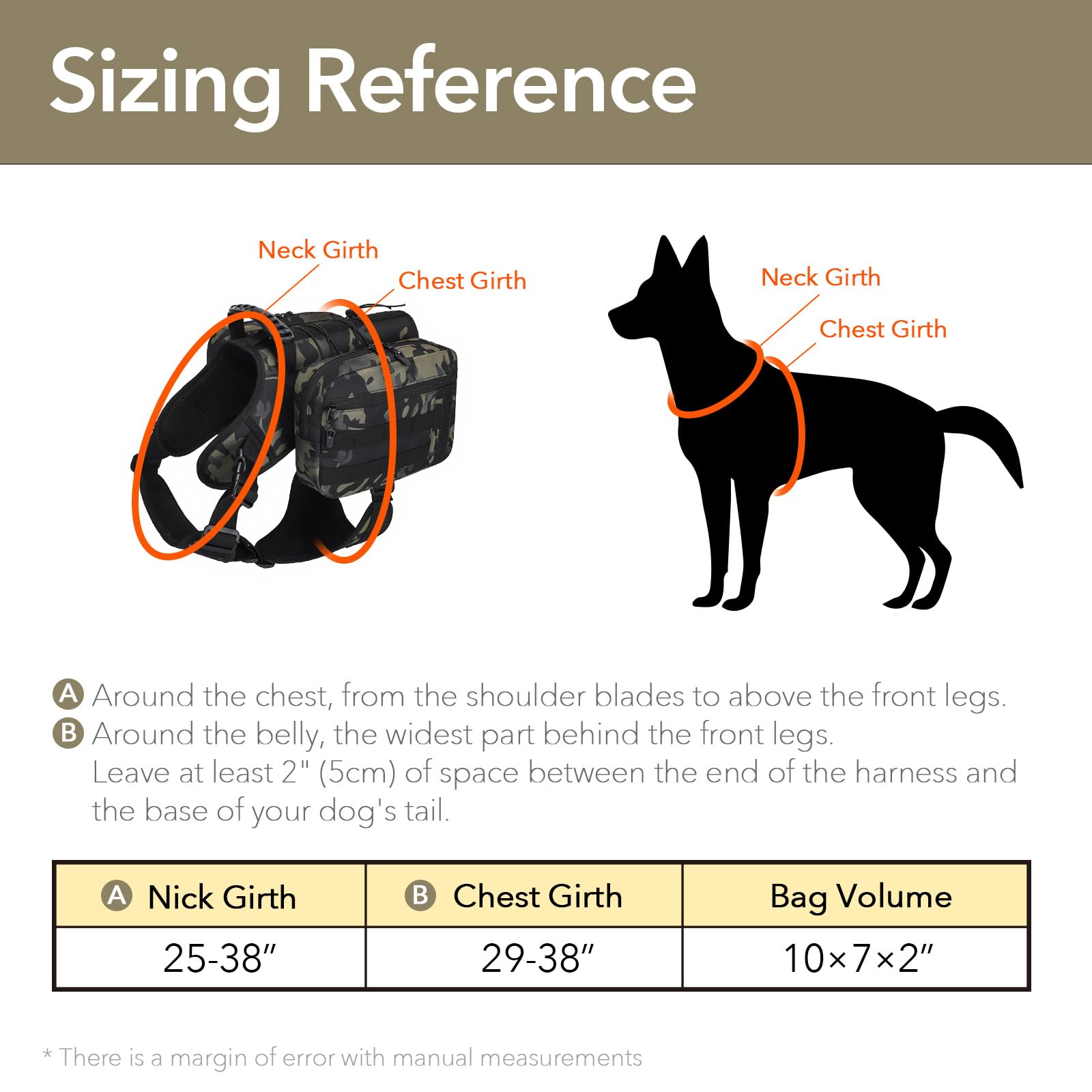 x JUMAHE - Zaino per cani da trekking e campeggio, confezione double-face rimovibile con cinghia antideflagrante, ideale per cani di taglia da 22,7 a 40 kg, tessuto traspirante e impermeabile
