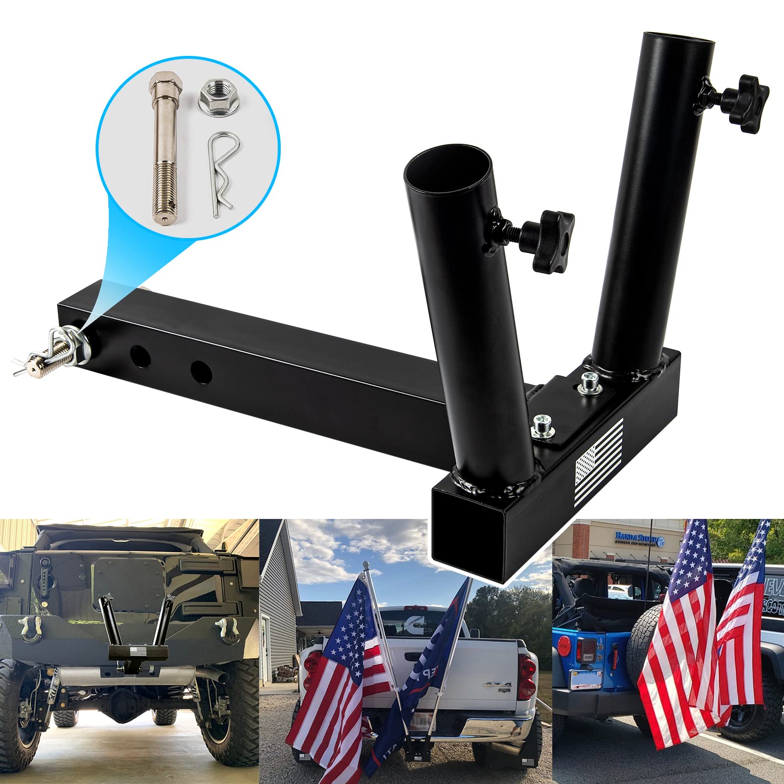 Buy Buling US Hitch pole Holder Trailer Hitch Universal for Jeep SUV RV