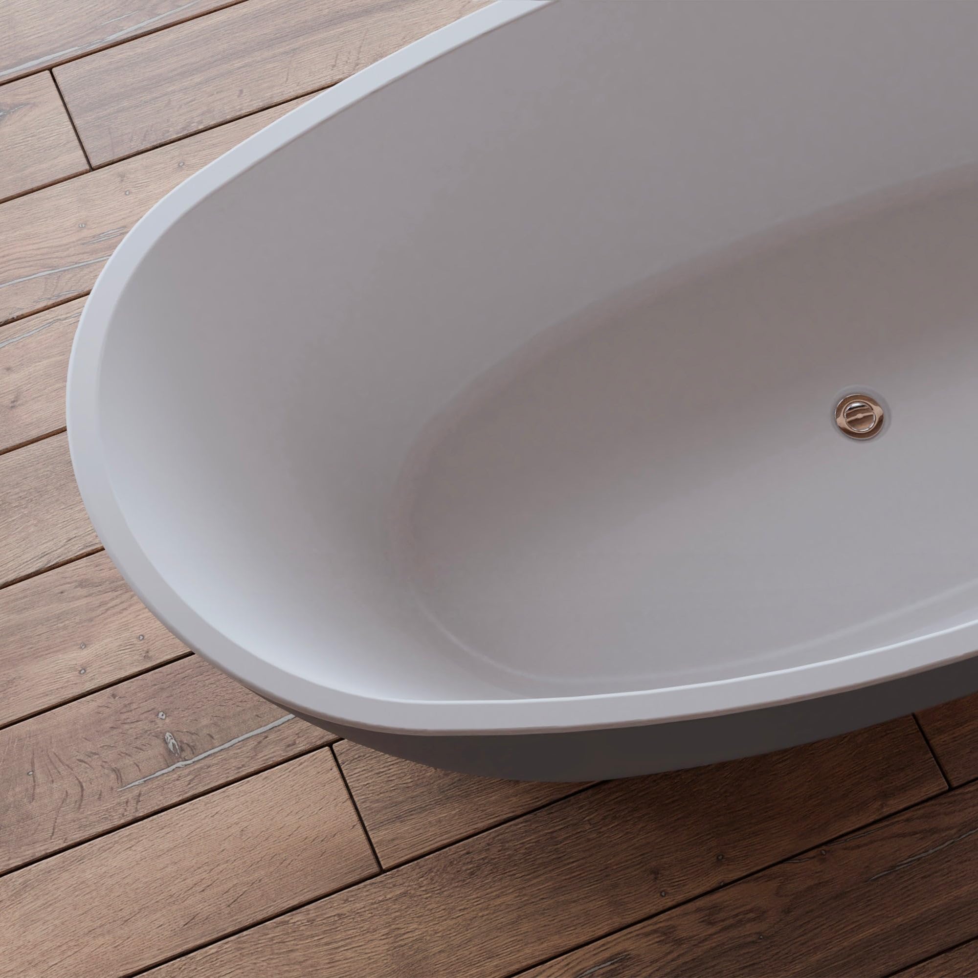 SPALINA NEROON 2.0 Grigia, Vasca freestanding Ovale L 170 x l 80 cm