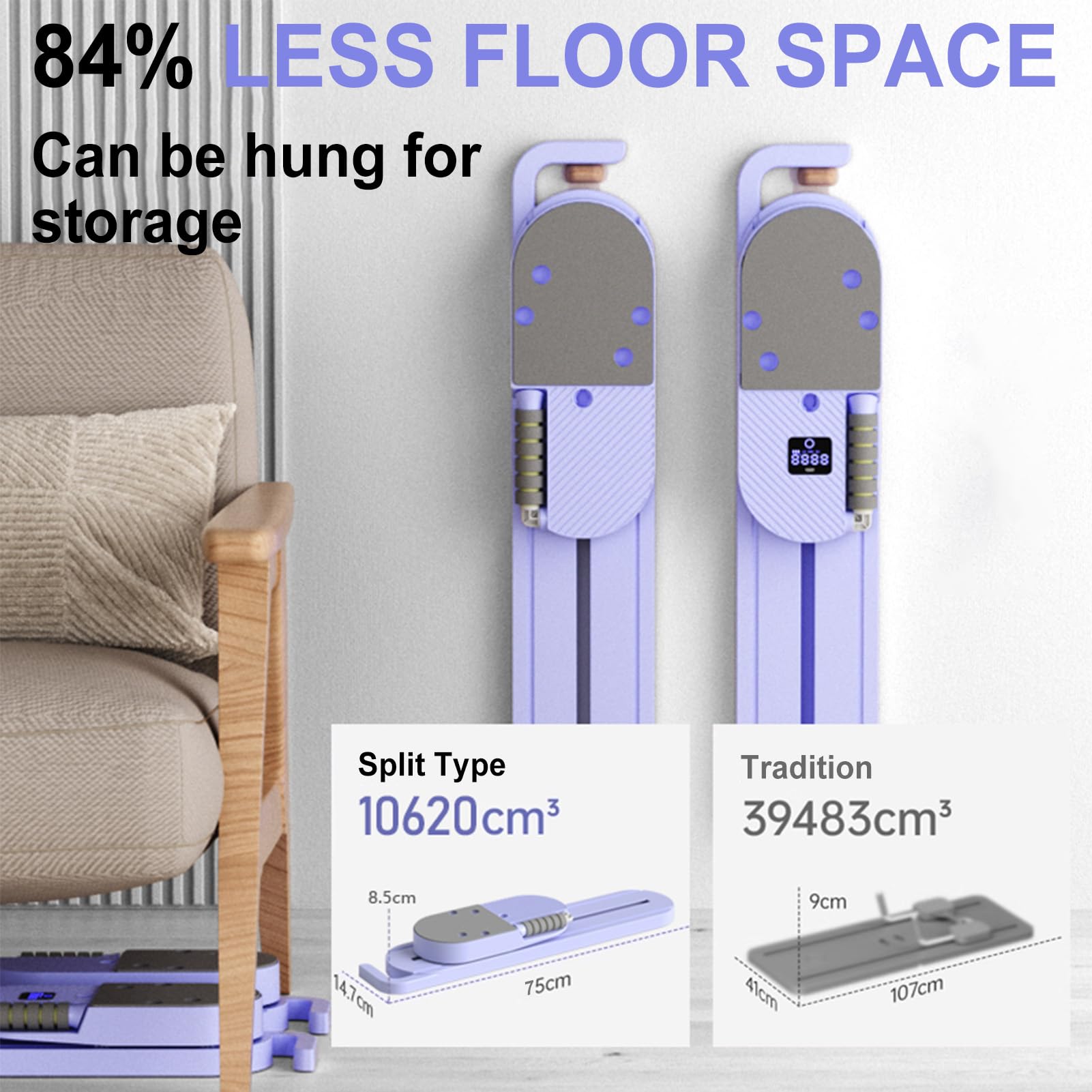 Split-Style Pilates Reformer Détachables Planche Pilate Machine Pilate Maison Roulette Abdominale Ski Machine Core Trainer Équipement Pilates Board