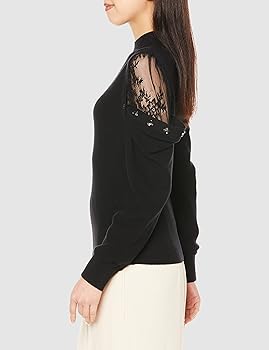 Amazon | [スナイデル] レースショルダーニットプルオーバー