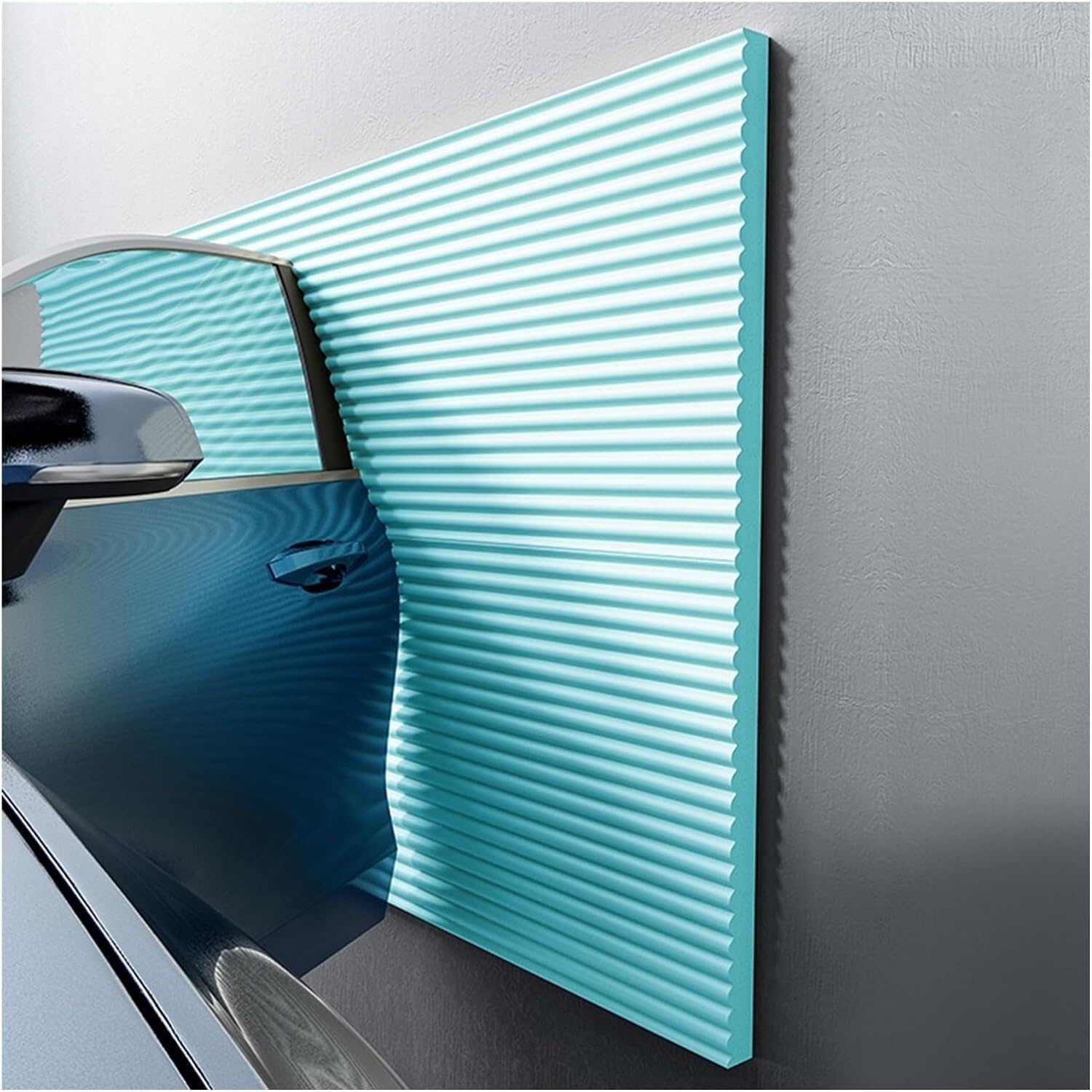 MaiBuL LNNW Car Parking Protector Garage Wall Protector, Proof Corners Edges Safety Bumper, Furniture Guards, Soft Extra-Wide Foam Padding for garages and warehouses(Green,16.4ft/5m)