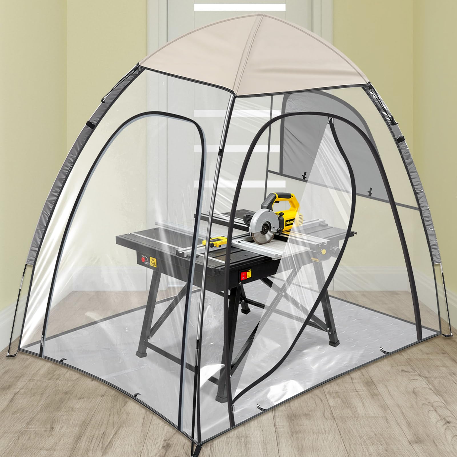 tenting tile Woanger 1 Set Extra Large Saw Shack 70. 8 x 51. 2 x 63 Inches Wet Tile Saw, Shack Easy-to-Assemble, Collapsible Storage Tent camp table Hasbro Marvel Legends Iron Variante:Winter