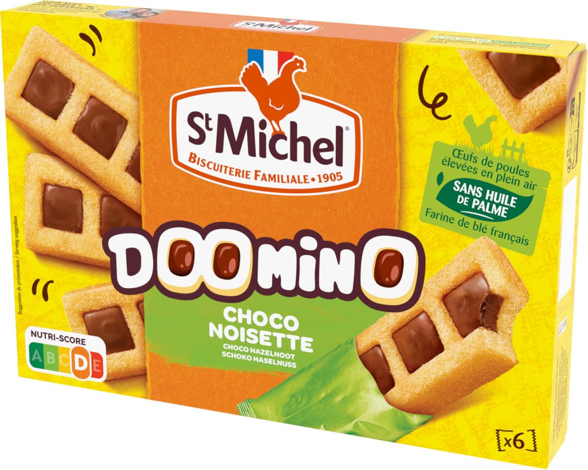 St Michel Doomino Chocolate & Avellana – 9 paquetes de 180 g