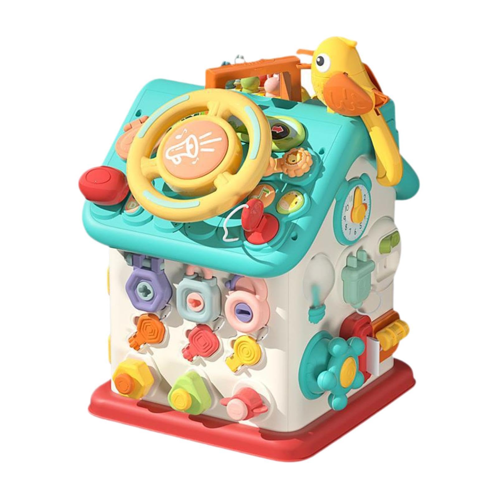 Busy Cube Aktivitätsbrett, Lernspielzeug, Formensortier Und Zuordnungsspiel, Sinnesbrett für Kinder