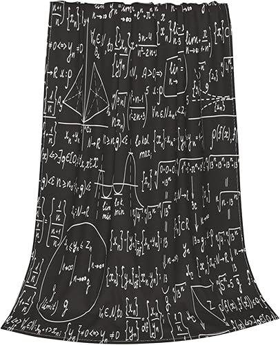 Miniatura 2 de Manta temática de matemáticas, mantas suaves y acogedoras de franela ligeras para sofá, cama, sala de estar, para adultos y niños, regalos para