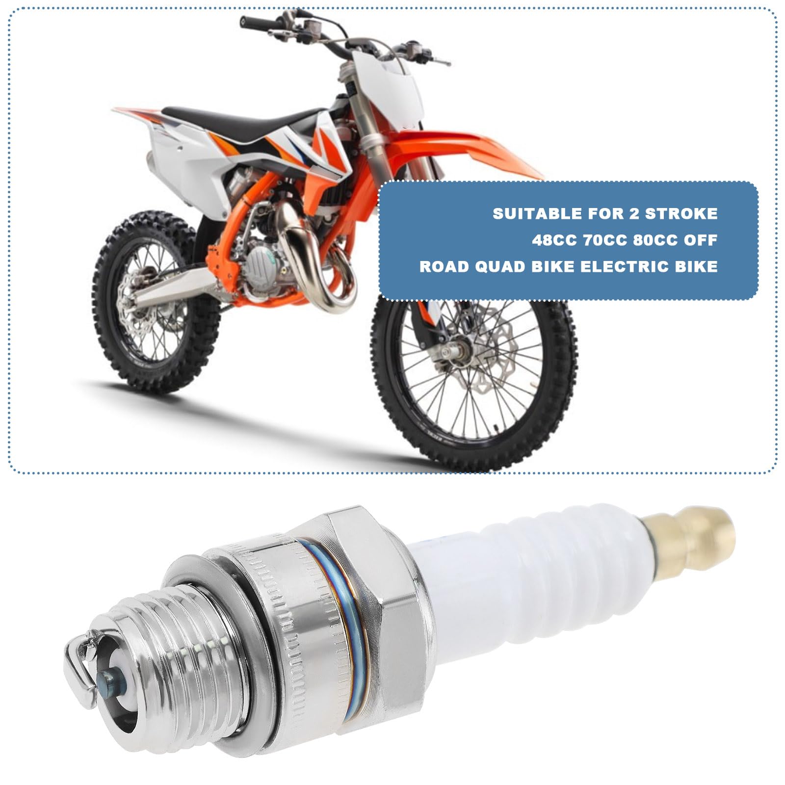 Kit Culasse Et Bougies Pour Vélo Motorisé 80cc - Gasbike - 2 Culasses + 6 Bougies