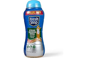 Fresh Step Crystal Cat Litter- Unstoppable Odor Control 4.6X Larger