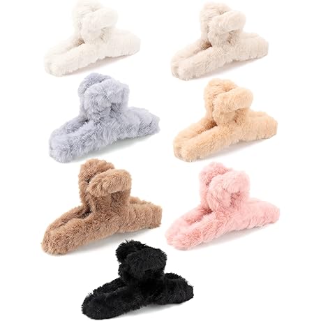 SEVEN LUCKY LIGHT Hair Clip: The Perfect Pink Fluffy Treat for Your Locks