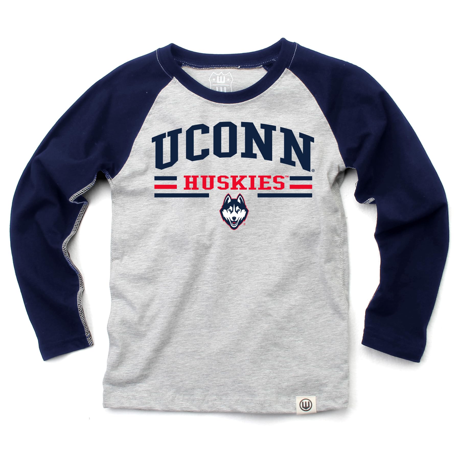 Wes and Willy NCAA Kids LS Raglan Tee