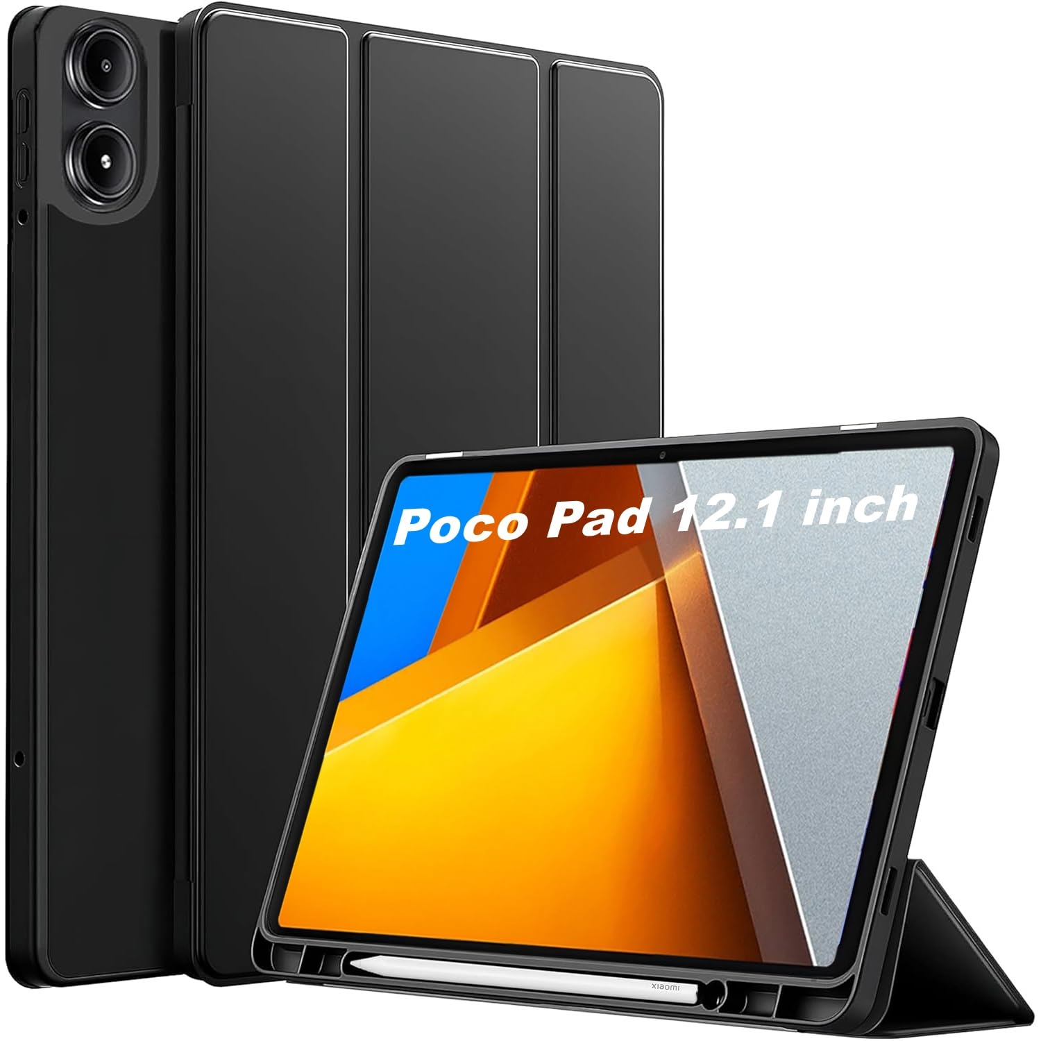 ProElite Cover for Poco Pad 12.1 inch Cover, Soft Flexible Flip Case Cover for Poco Pad 12.1 inch with Pen Holder, Support Auto Sleep Wake Feature, [Recoil Series] - Black (B0D9P26VZR) Amazon Price History, Amazon Price Tracker