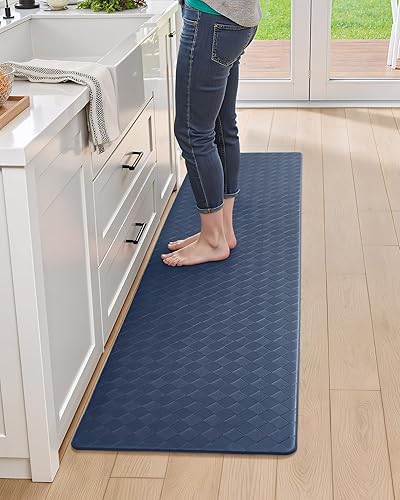 Miniatura 8 de Color&Geometry Tapetes acolchados antifatiga para cocina, 17 x 71 pulgadas, alfombra de pasillo largo antideslizante impermeable, alfombrilla