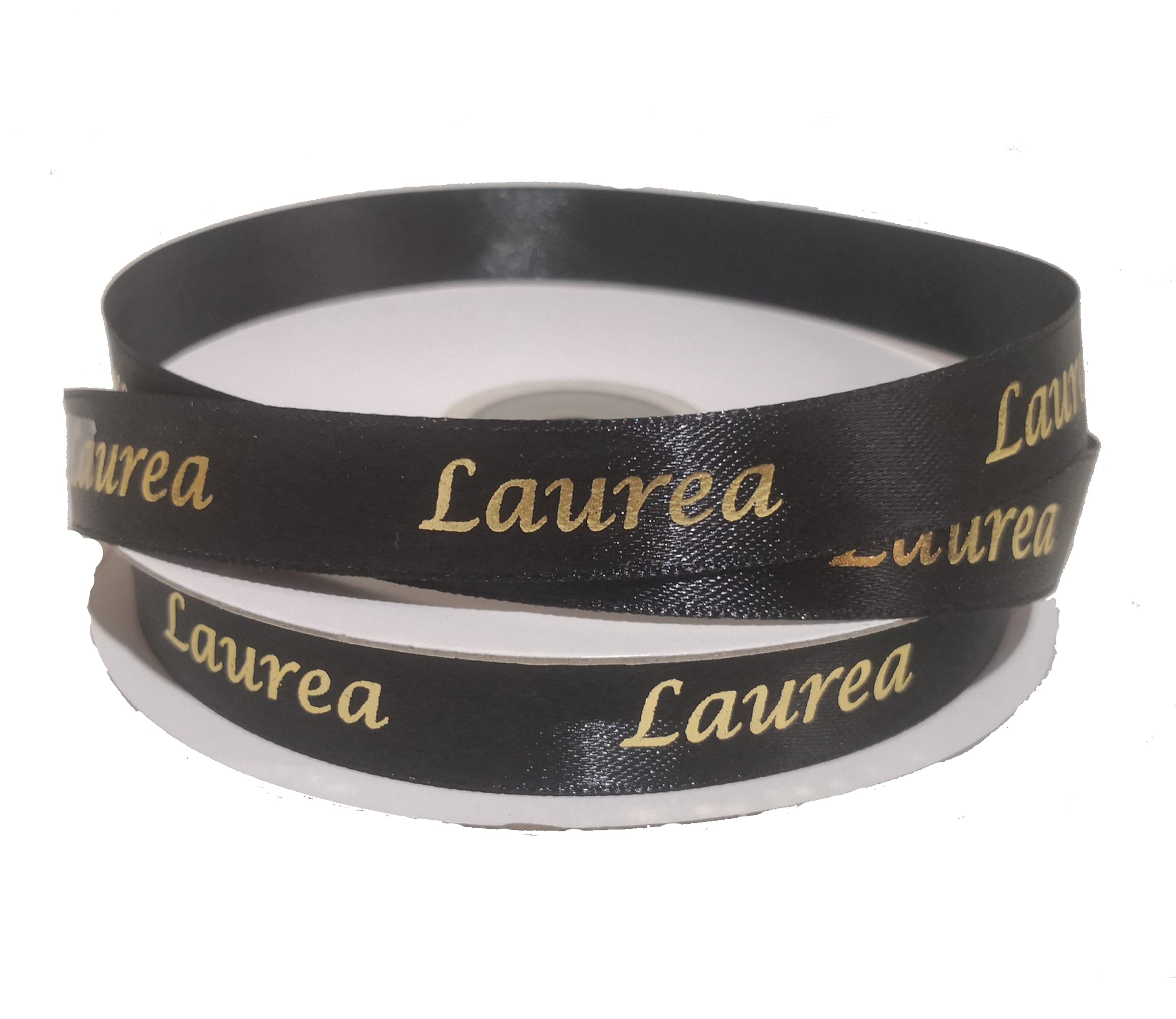 Nastro Doppio Stratto Per Laurea - 45mt Rosso Con Scritta Dorata | Decorazione Bomboniere - Foto 3