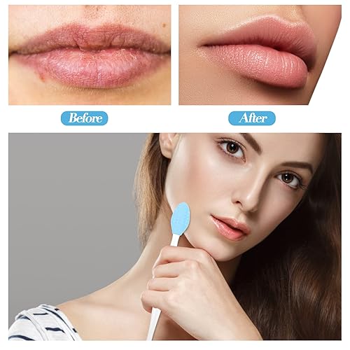 Miniatura 5 de Cepillo exfoliante facial de silicona, 3 piezas, cepillo exfoliante, cepillo de limpieza facial de silicona de mano con 3 herramientas de limpieza