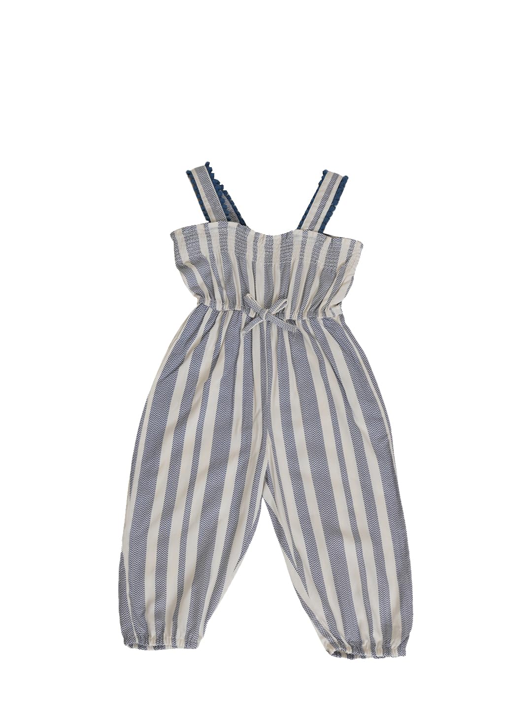 creative kids Baby Girl Viscose Rayon Floral Print Shoulder Strap Drawstring Jumpsuit-picture-21