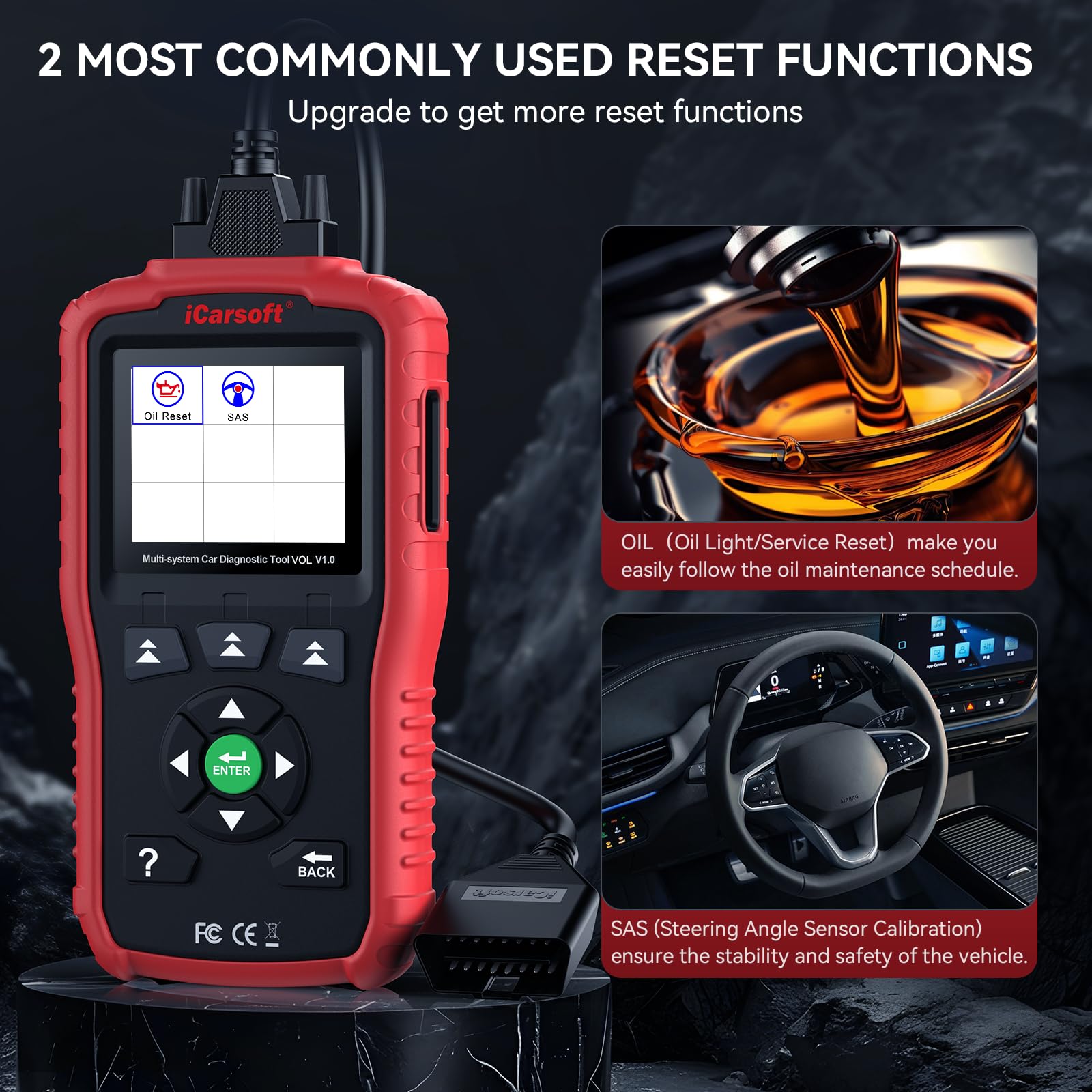 Amazon.co.jp: iCarsoft OBD2スキャナー Volvo/Saab、VOL V1.0 全