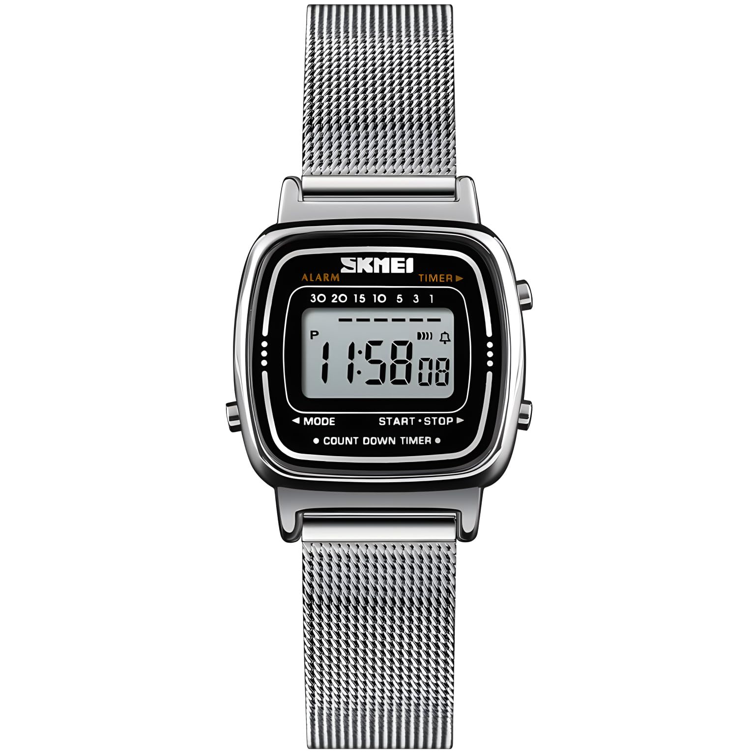 Women's Quartz Watches Ultra-Thin Gorgeous Simple Petite Wrist Watches Small Dial Mesh Steel Bracelet