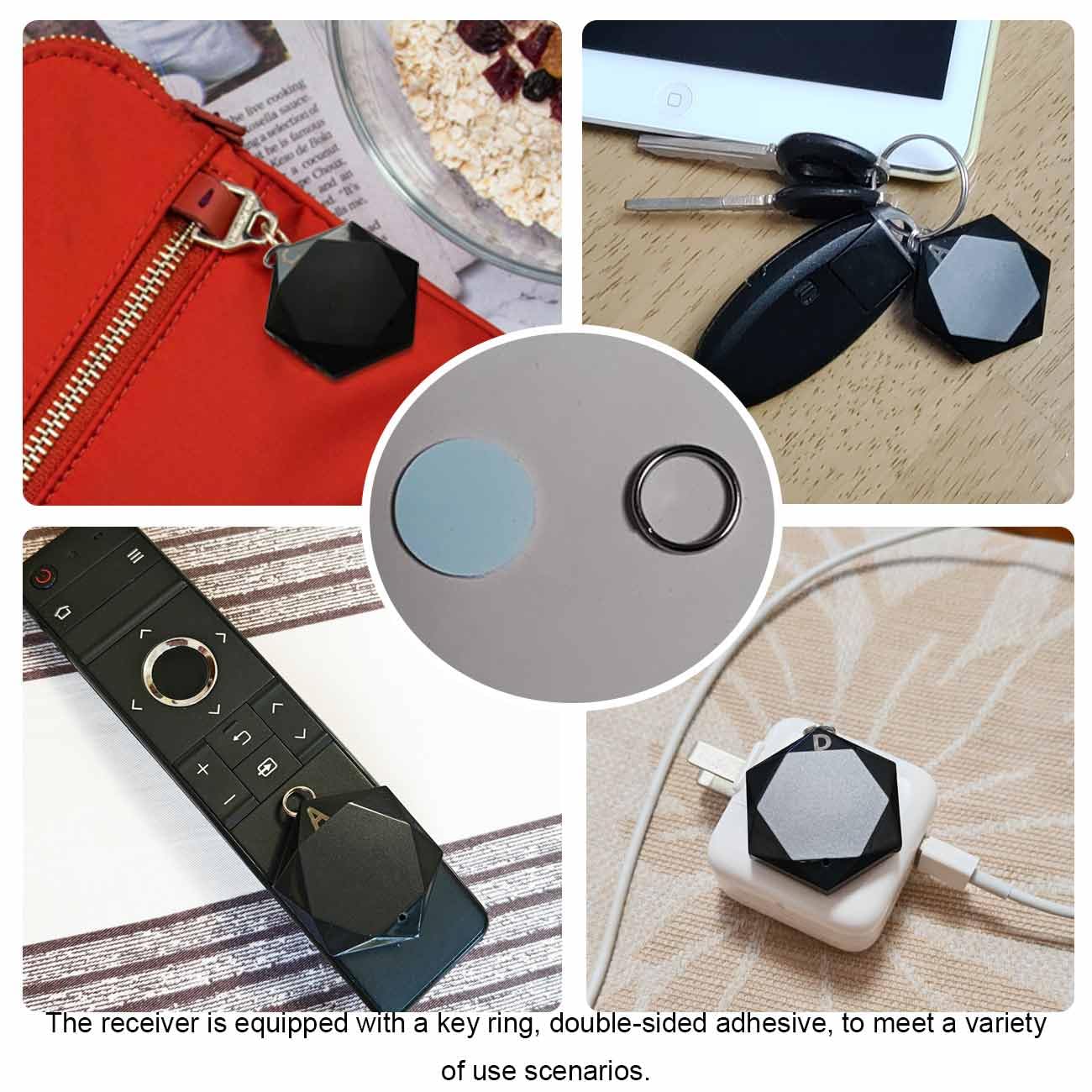 Localizzatore di controllo remoto con suono, da utilizzare per guardare il telecomando della TV, chiavi, ecc | 100ft Wireless Remote Range, Ricevitori Suono 85db, Nessuna App