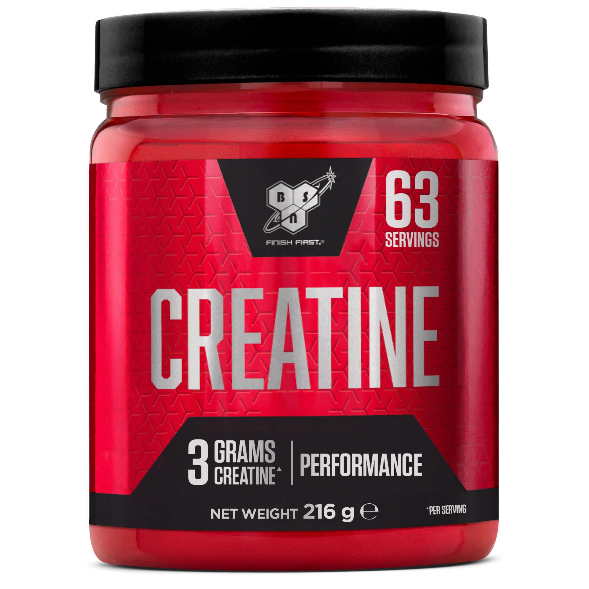 BSN DNA Creatine Monohydrate Pulver – Geschmacksneutral, 216 g, 63 Portionen