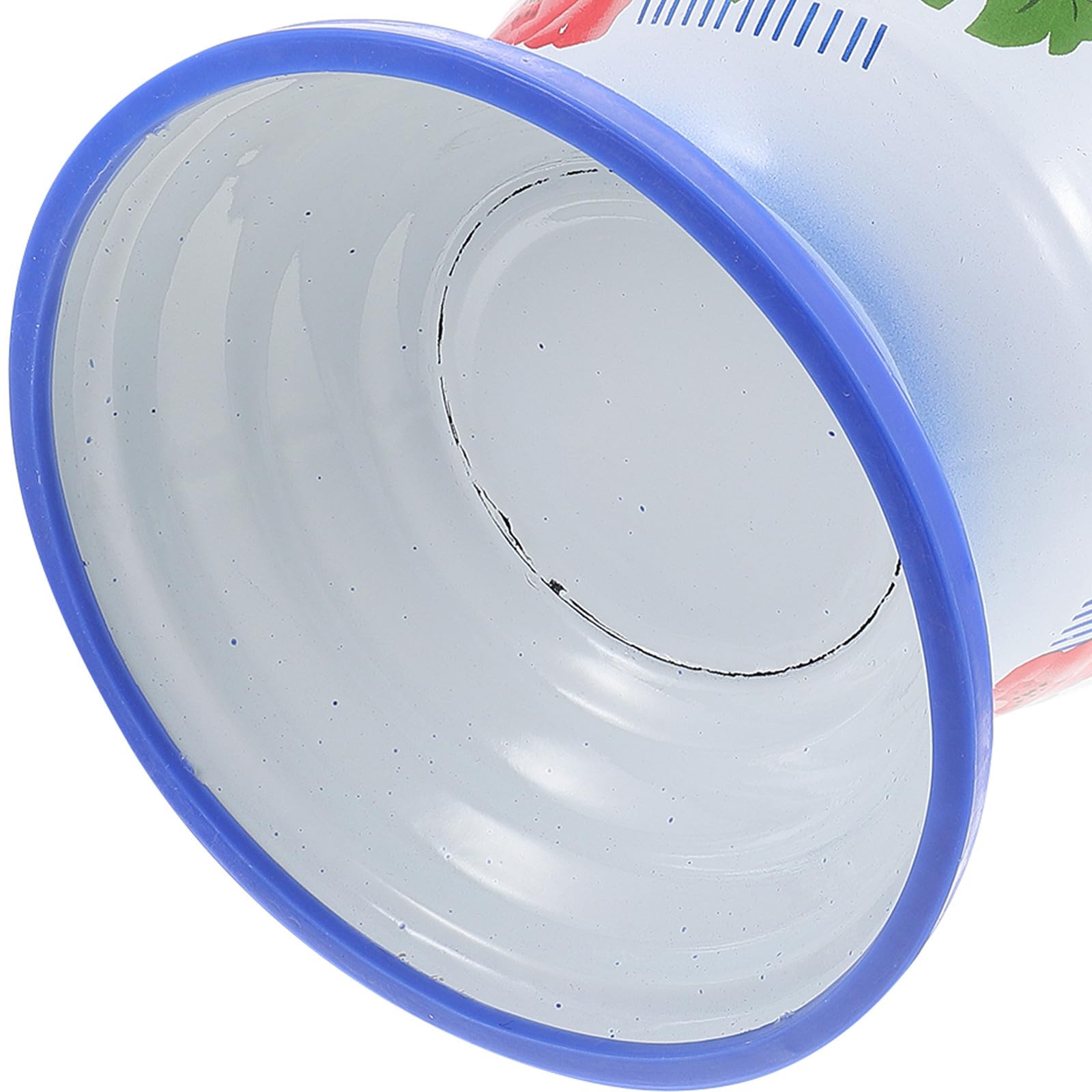 Homoyoyo Orinal Escupidera Doméstico de Hierro Azul, Base Antideslizante, Estilo Retro Vintage, Redondo, Uso Hogar Varios estilos