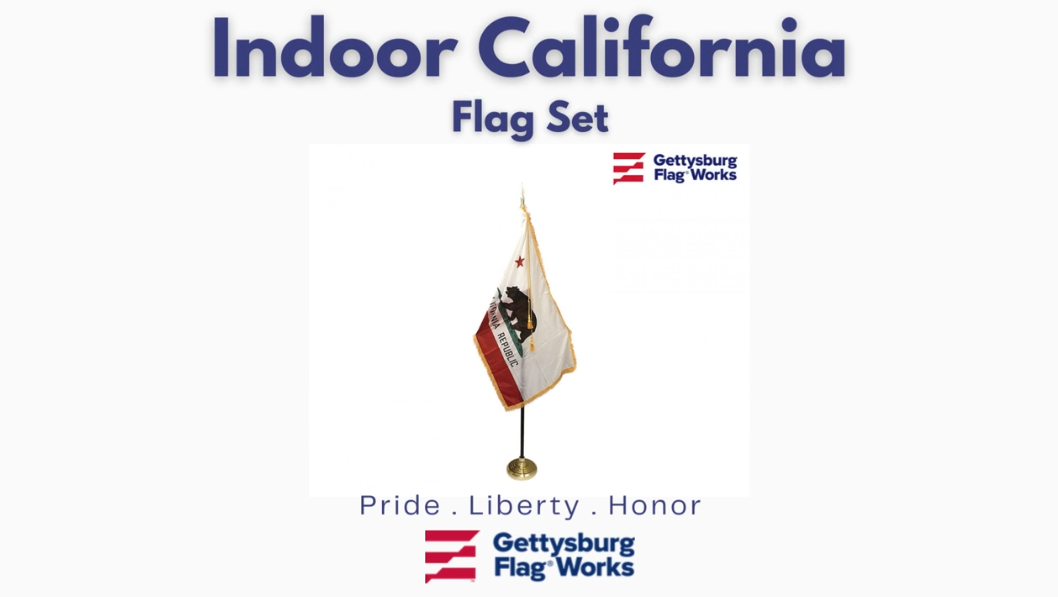 Amazon.com : 3x5' California State Indoor Flag Set with 3x5