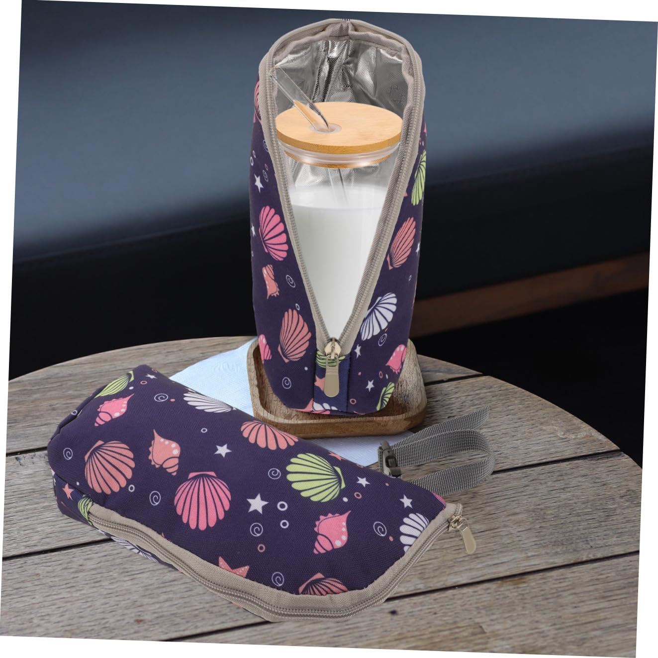 ibasenice 4pezzi Borsa Termica Per Biberon Portatile Sacchetto Isolante Per Latte Adatta Per Viaggi Con Bottiglie Alimentari Design Carino e Materiale Resistente Oxford