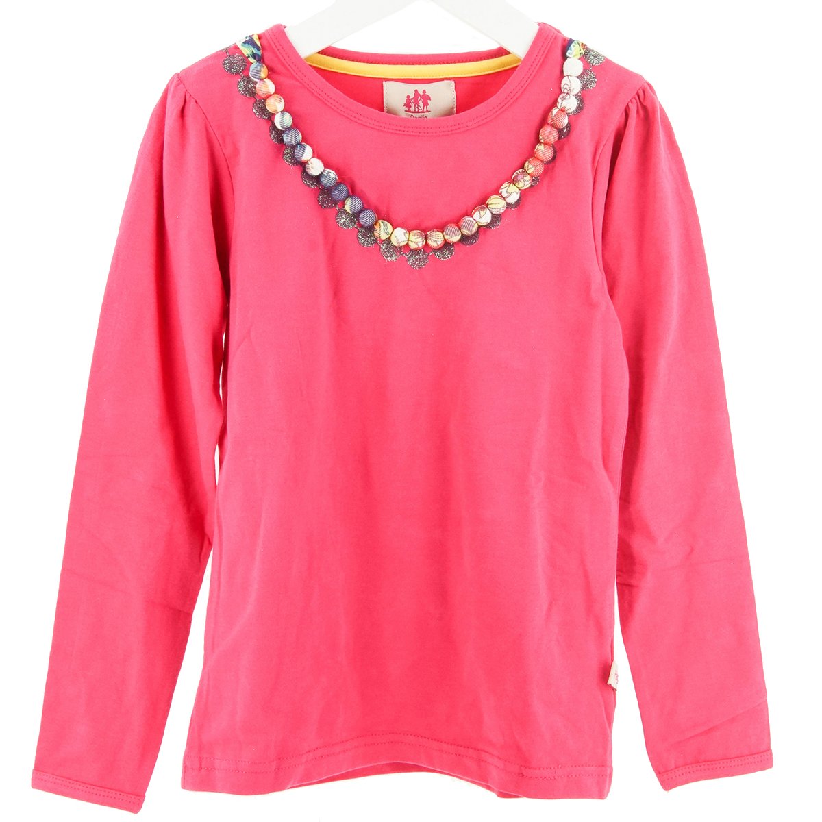 Paglie Girls' Crew Neck Long-Sleeved Top Pink pink One size