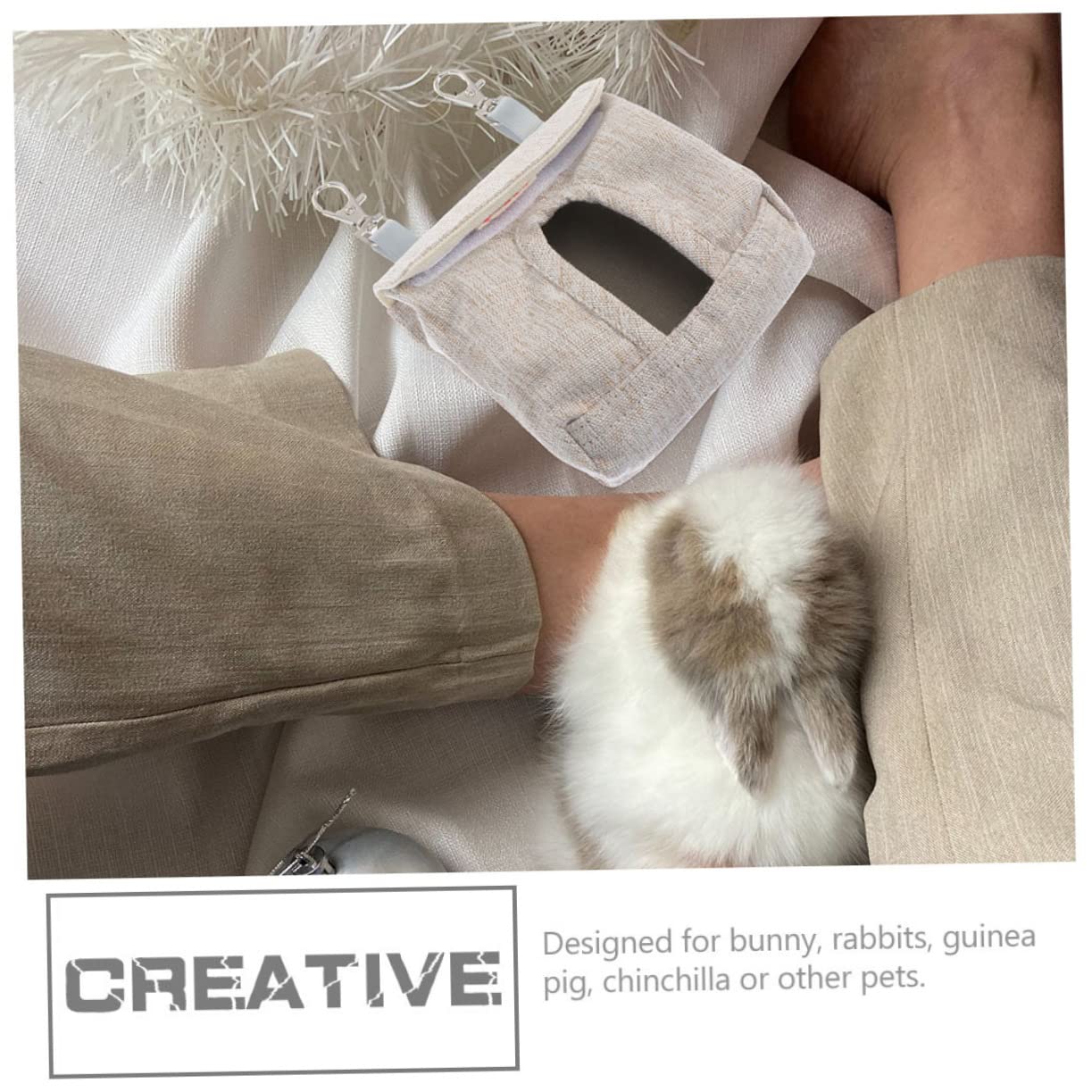 BESPORTBLE 8pezzi Sacchetti Per Per Cavia e Contenitori Appesi Per Facili Lavabili e Resistenti Per Criceti e Cincillà
