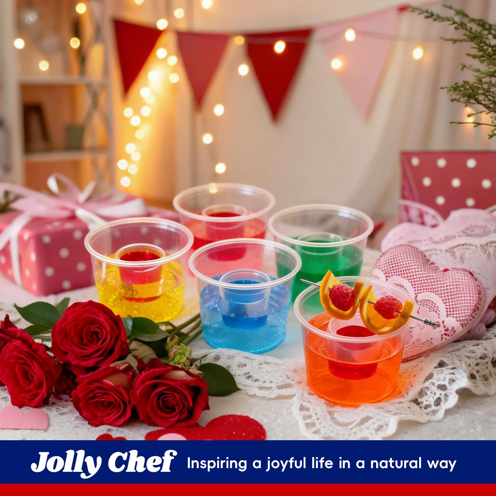 JOLLY CHEF 200 Disposable Bomber Cups Jager Bomb Shot Glasses