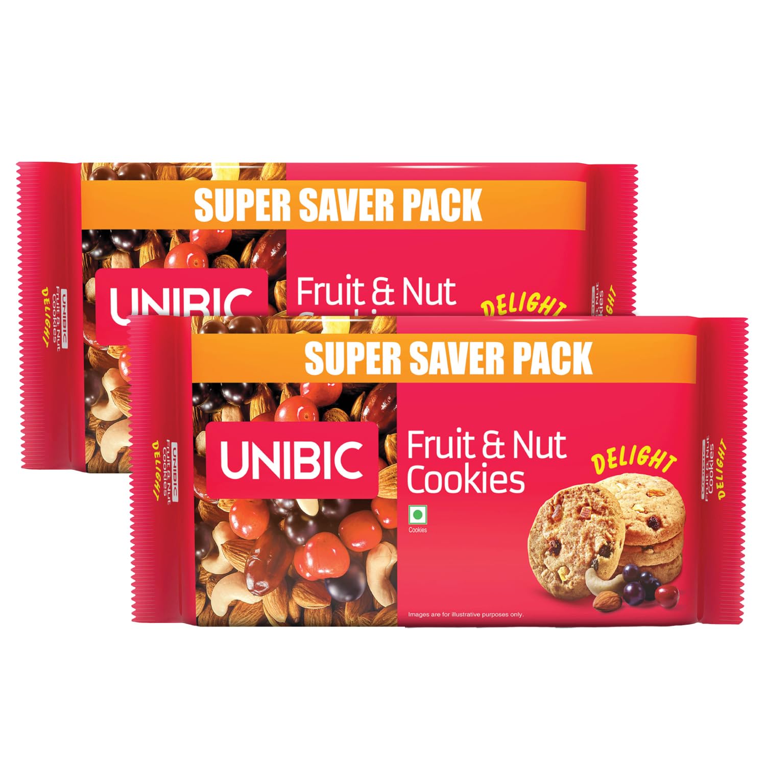 Unibic Fruit & Nut Cookies, 500 g (Pack of 2)| Premium Biscuits| Packed with Cranberries, Almonds & Cashews| Crispy & Crunchy| Teatime Snack| 1 Kg (B0D3HXCP7X) Amazon Price History, Amazon Price Tracker